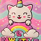 MOCHILA GATO UNICORNIO ORIGINAL X-GEAR PARA PRIMARIA MOD# MIX1037 💖✨ - Miniatura 5