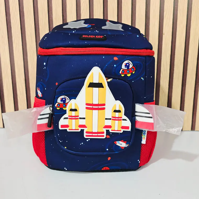MOCHILA ORIGINAL COHETE  GOLDEN KIDS MOD# GF1362 🚀 1