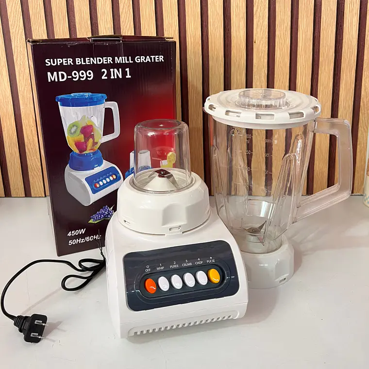 LICUADORA Y PROCESADORA PARA FRUTAS Y VERDURAS MOD# MD-999 🍇🫜 2