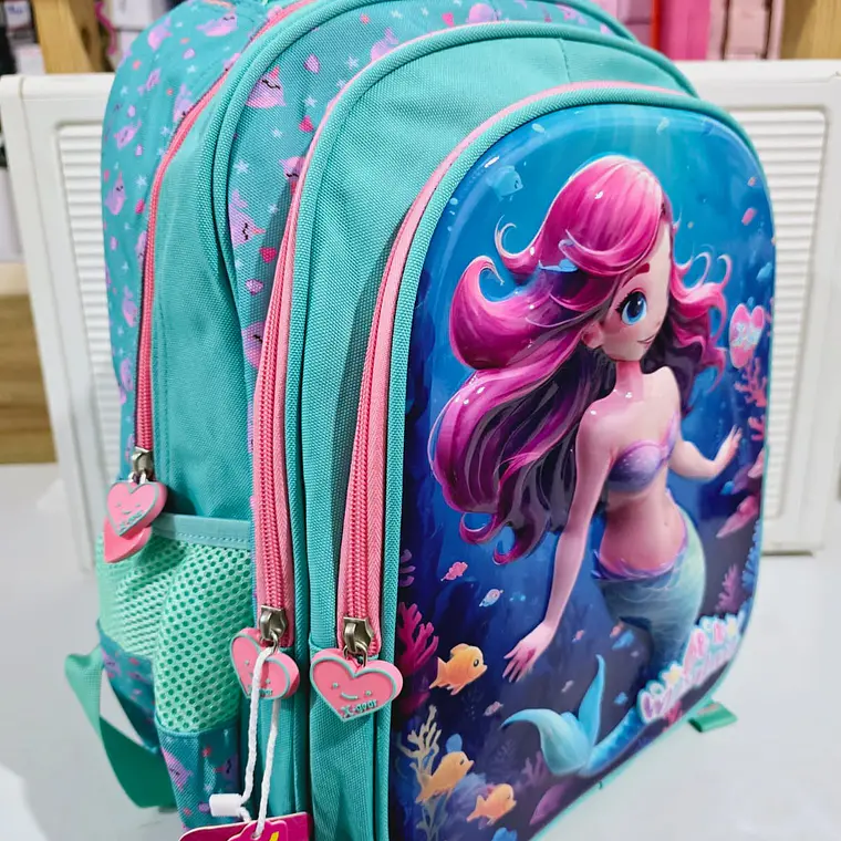 MOCHILA ORIGINAL X-GEAR DISEÑO SIRENITA (PRIMARIA)MOD# XIN-0001 5