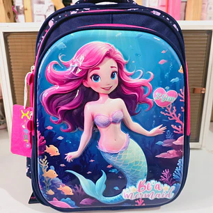 MOCHILA ORIGINAL X-GEAR DISEÑO SIRENITA (PRIMARIA)MOD# XIN-0001