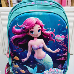 MOCHILA ORIGINAL X-GEAR DISEÑO SIRENITA (PRIMARIA)MOD# XIN-0001
