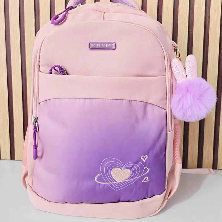 💜🥰 MOCHILA JUVENIL GOLDEN STAR MOD# DF-8934 1