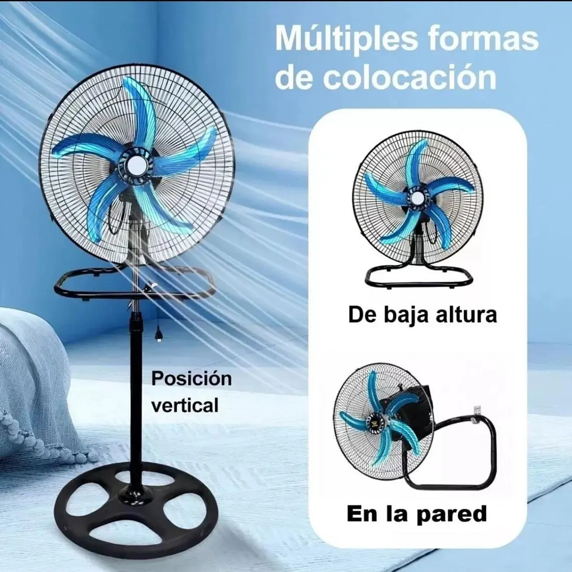 VENTILADOR DE 18 PULGADAS 3 EN 1 POTENCIA 60W 6