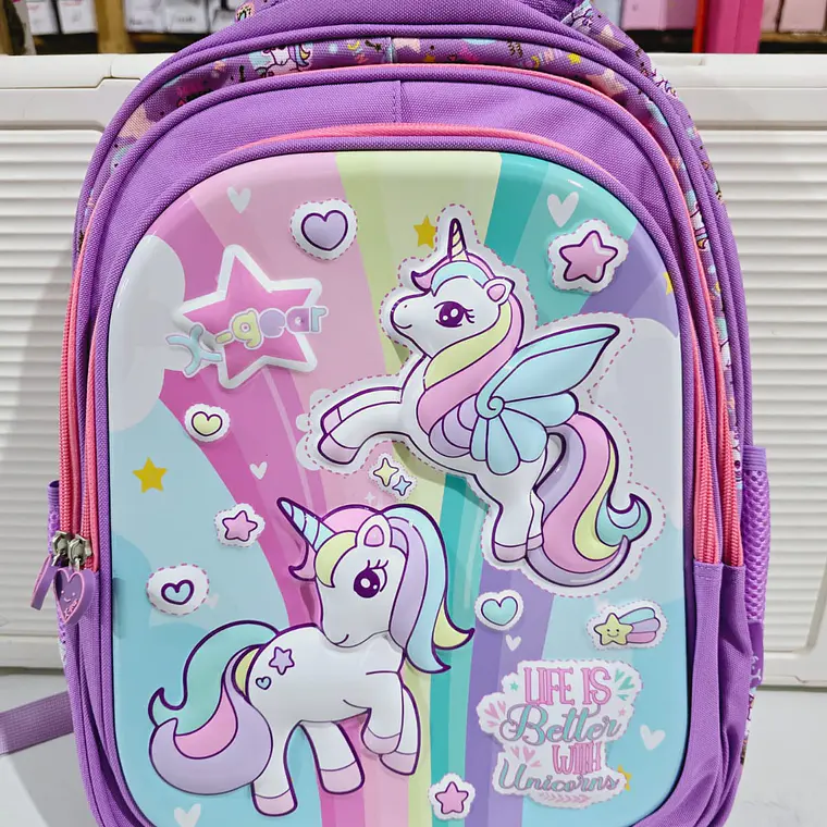 MOCHILA ORIGINAL X-GEAR DISEÑO UNICORNIO (PRIMARIA) MOD# XGE-6605 4