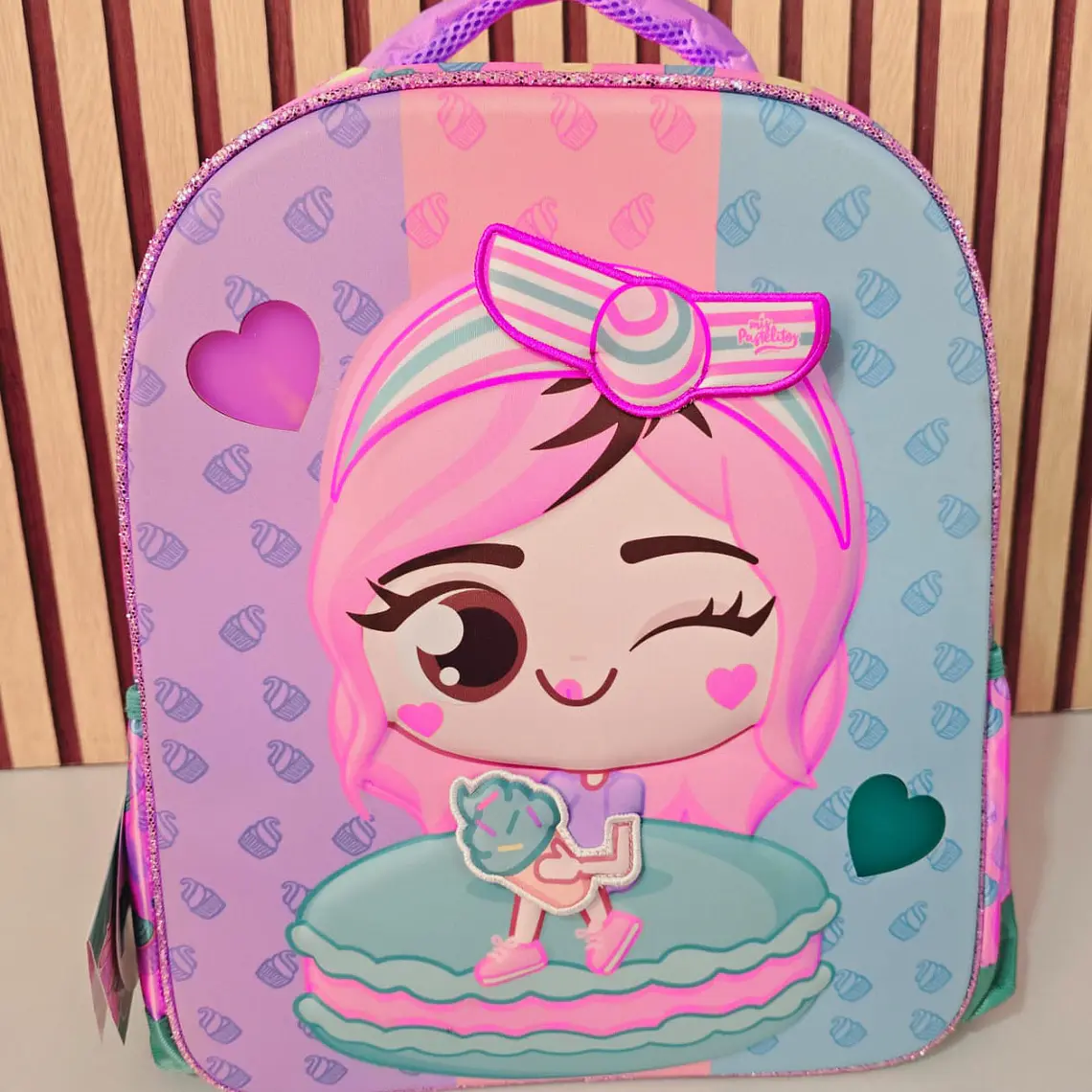 MOCHILA RUZ ORIGINAL NIÑA HELADO CON LUZ MOD# 183566 1