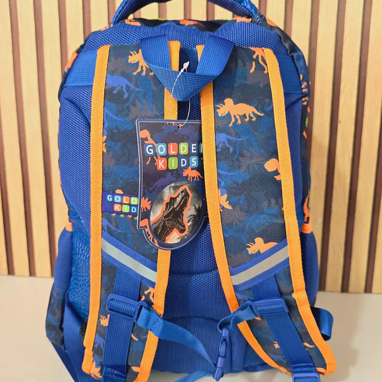 MOCHILA ORIGINAL GOLDEN KIDS DINOSAURIO MOD# MI0011 3
