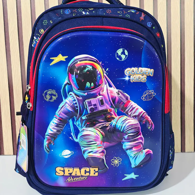 🪐☄️MOCHILA ASTRONAUTA ORIGINAL GOLDEN KIDS PARA PRIMARIA MOD#GX-160 6