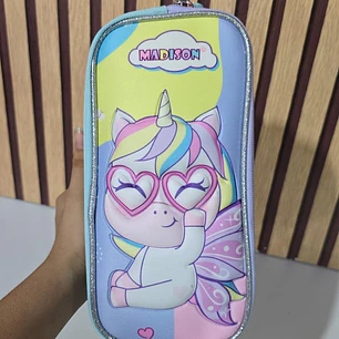 LAPICERA UNICORNIO GOLDEN KIDS DOBLE CIERRE MOD# MI0009-PC