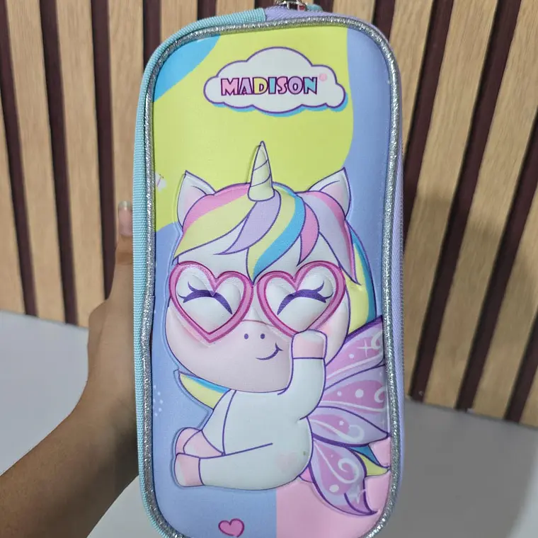 LAPICERA UNICORNIO GOLDEN KIDS DOBLE CIERRE MOD# MI0009-PC 1