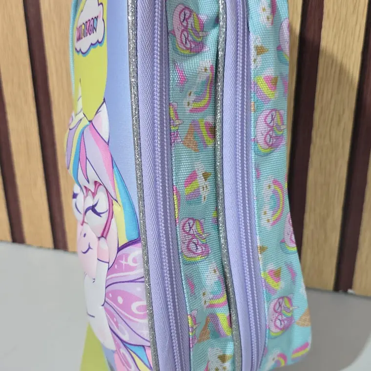 LAPICERA UNICORNIO GOLDEN KIDS DOBLE CIERRE MOD# MI0009-PC 2
