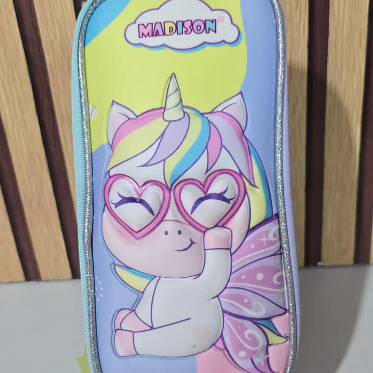 LAPICERA UNICORNIO GOLDEN KIDS DOBLE CIERRE MOD# MI0009-PC 3