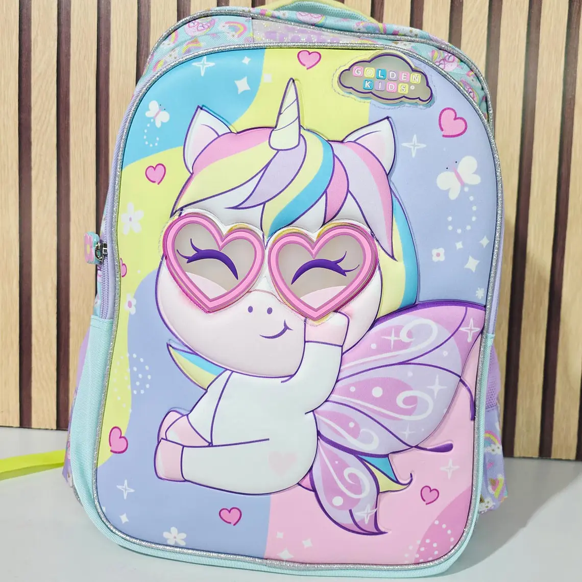 MOCHILA UNICORNIO ORIGINAL GOLDEN KIDS PARA PRIMARIA MOD# MI0009 1