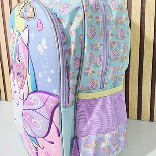 MOCHILA UNICORNIO ORIGINAL GOLDEN KIDS PARA PRIMARIA MOD# MI0009