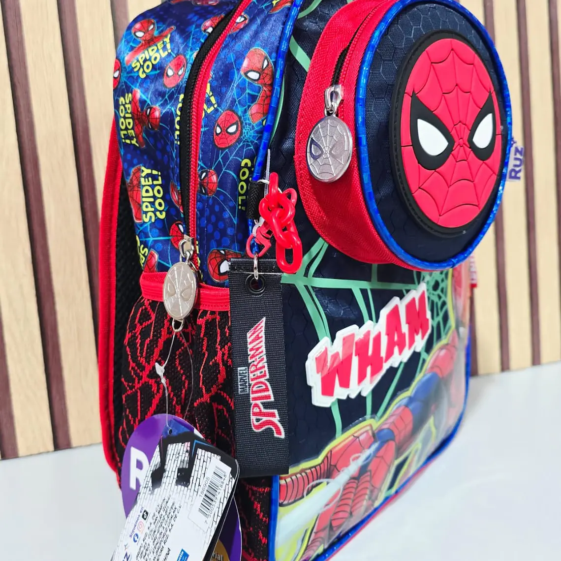 MOCHILA SPIDERMAN ORIGINAL RUZ PARA PREESCOLAR MOD# 186905 2