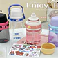 BOTE ESTILO KAWAII PARA AGUA DE 750 ML (ENJOY LIFE) MOD# X-124S- COPIAR - Miniatura 2