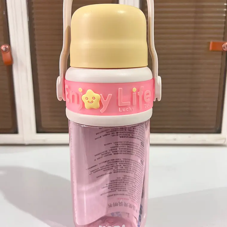 BOTE ESTILO KAWAII PARA AGUA DE 750 ML (ENJOY LIFE) MOD# X-124S- COPIAR 1