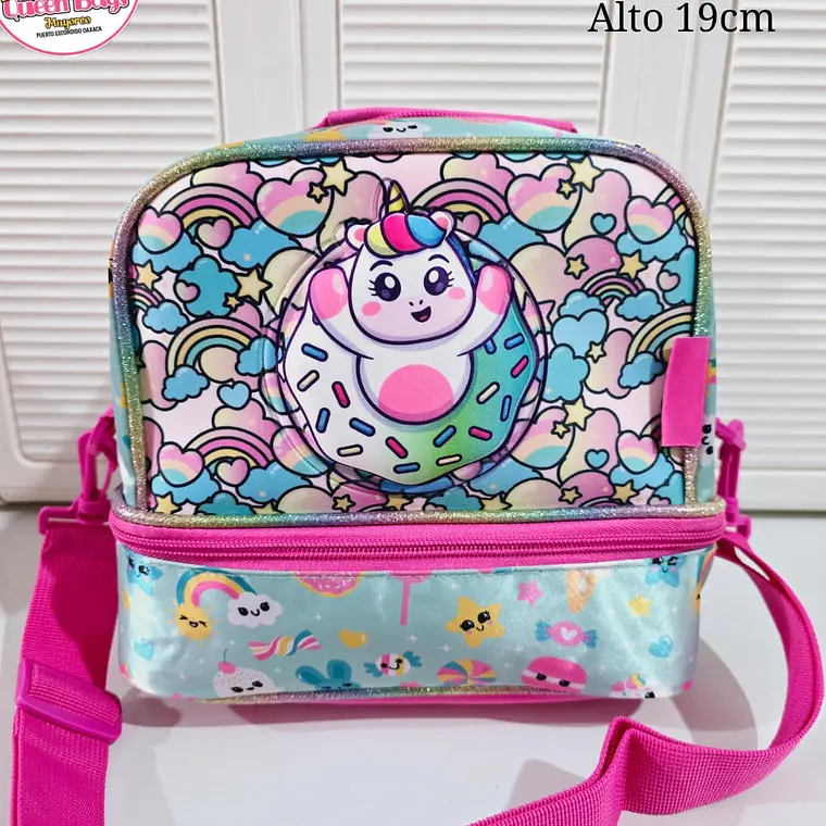 LONCHERA  ORIGINAL UNICORNIO DONA  GOLDEN KIDS MOD# 1666-LB 1