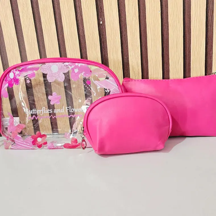COMBO COSMETIQUERA TRANSPARENTE MOD# WL-1217 5