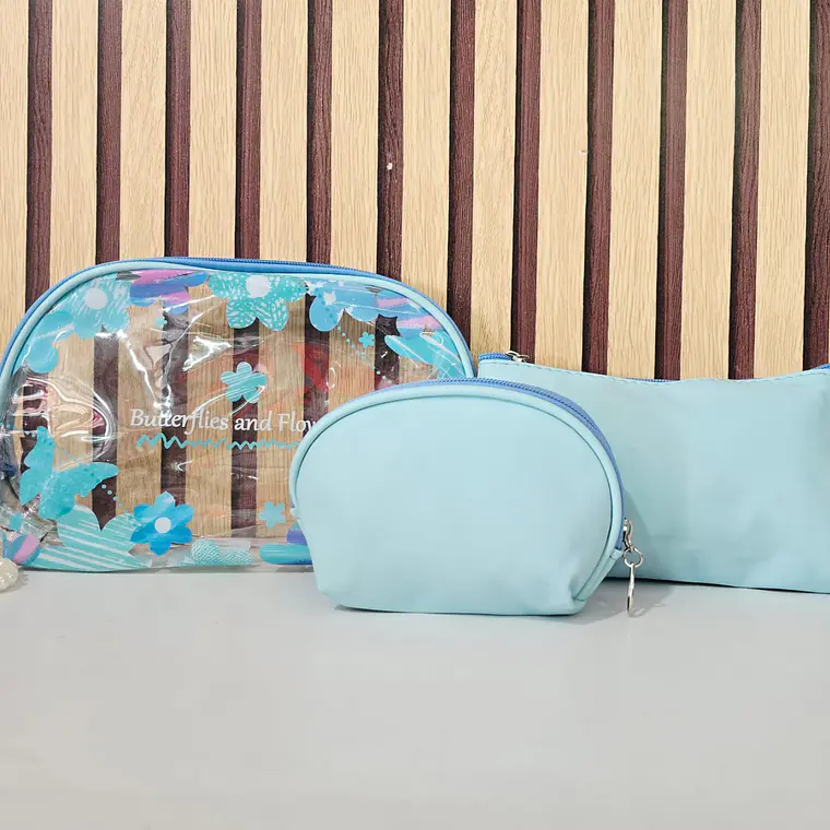 COMBO COSMETIQUERA TRANSPARENTE MOD# WL-1217 6
