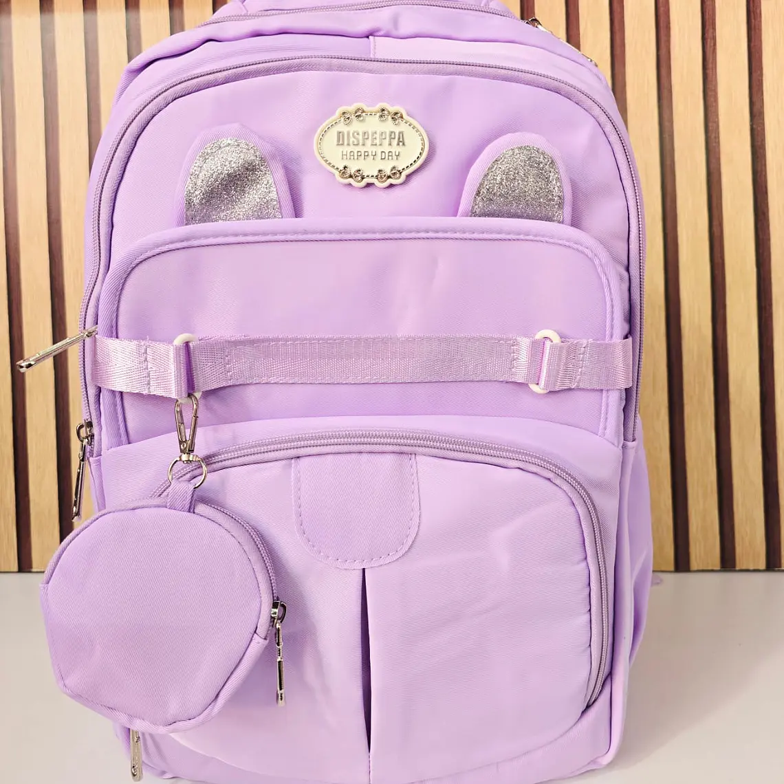 MOCHILA JUVENIL SUN STAR (OREJITAS Y MONEDERO) MOD# Y2777 2