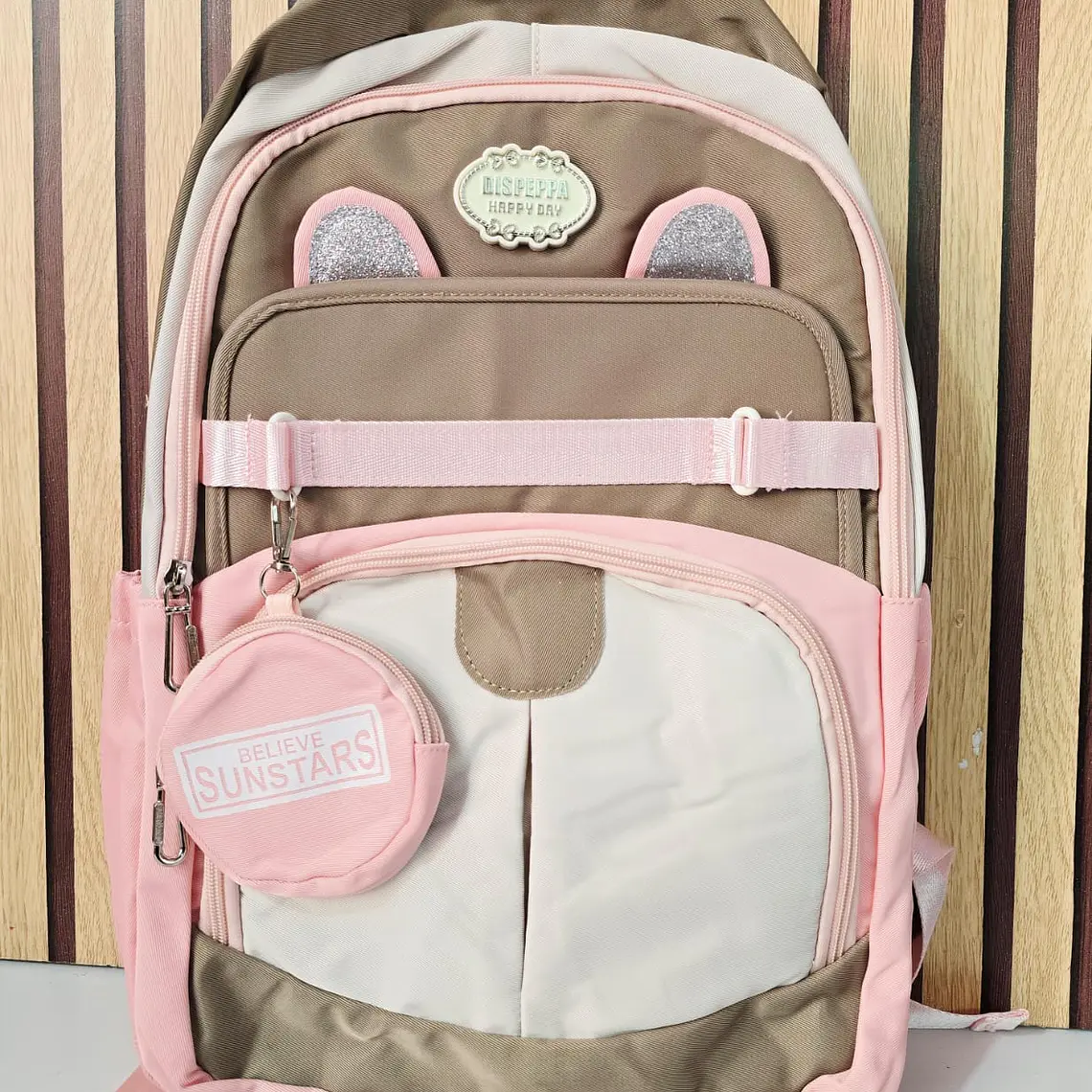 MOCHILA JUVENIL SUN STAR (OREJITAS Y MONEDERO) MOD# Y2777 3