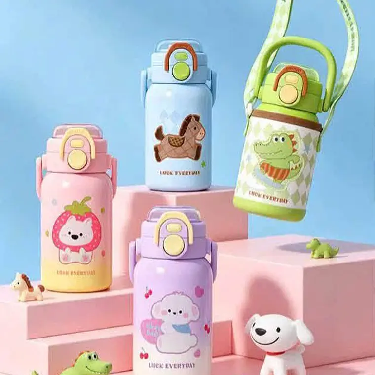 TERMO INFANTIL CON FUNDA ANIMALITOS DE 500ML MOD# 26502 1