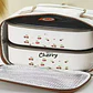 DUO LONCHERA CON 2 TUPPER TÉRMICOS LUNCH BOX CEREZAS MOD# 26-FH-006 - Miniatura 1