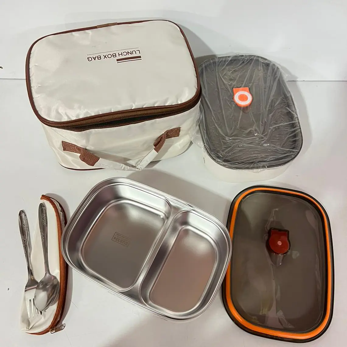 DUO LONCHERA CON 2 TUPPER TÉRMICOS LUNCH BOX CEREZAS MOD# 26-FH-006 4