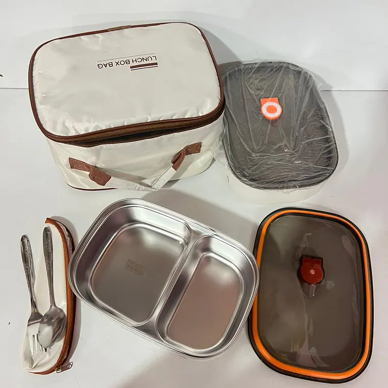 DUO LONCHERA CON 2 TUPPER TÉRMICOS LUNCH BOX CEREZAS MOD# 26-FH-006 4