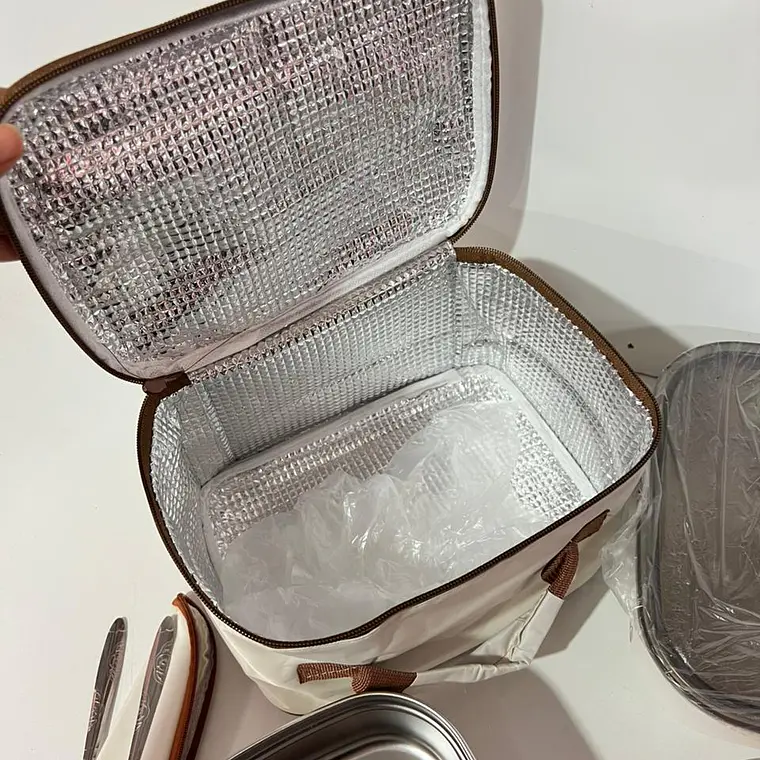 DUO LONCHERA CON 2 TUPPER TÉRMICOS LUNCH BOX CEREZAS MOD# 26-FH-006 5