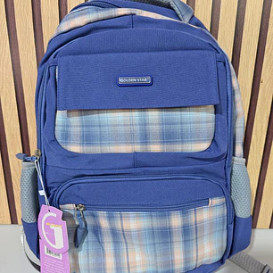 MOCHILA ORIGINAL CUADROS JUVENIL GOLDEN STAR MOD# DF-8943