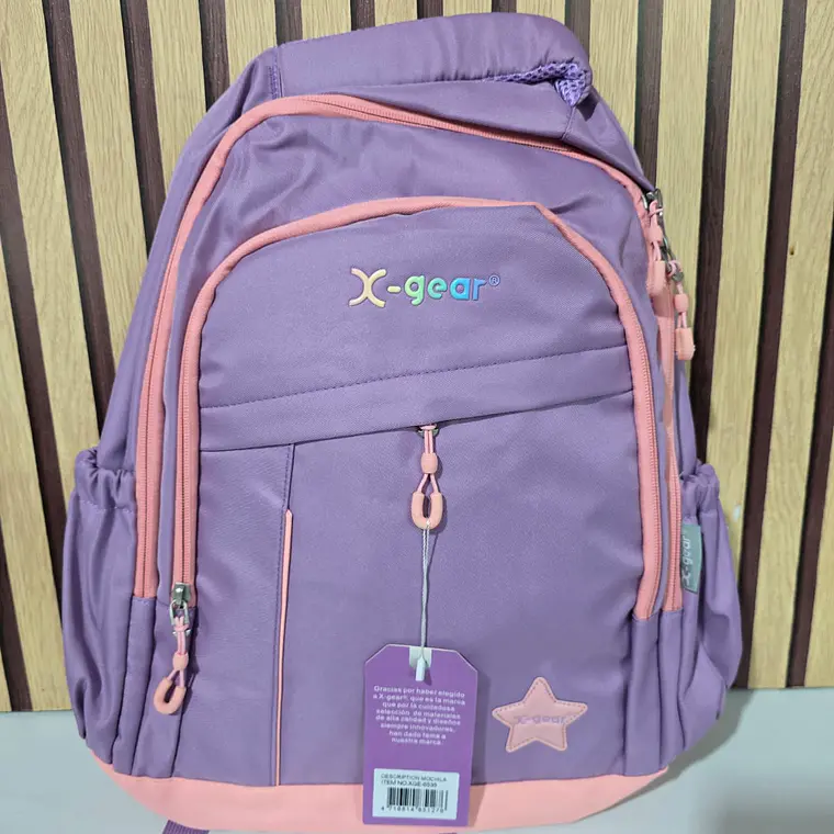 MOCHILA JUVENIL ESTRELLITA X-GEAR MOD# XGE-6535 1