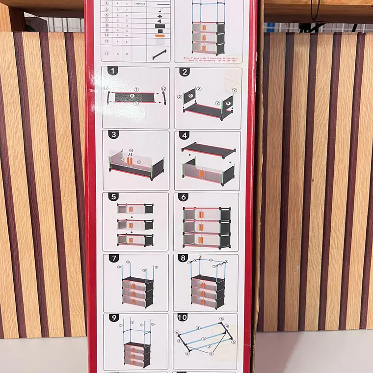PERCHERO ORGANIZADOR MULTIFUNCIONAL CON ZAPATERA MOD #YH8826-4 2