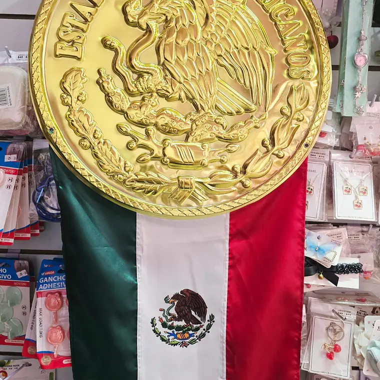 ESCUDO PATRIO CON GALLARDETE MEDIANO O GRANDE 3