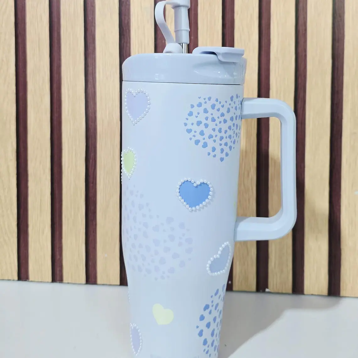 TERMO CORAZONES Y PEDRERÍA DE 1200ML MOD# ZF-084-1 3