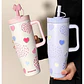 TERMO CORAZONES Y PEDRERÍA DE 1200ML MOD# ZF-084-1 - Miniatura 1