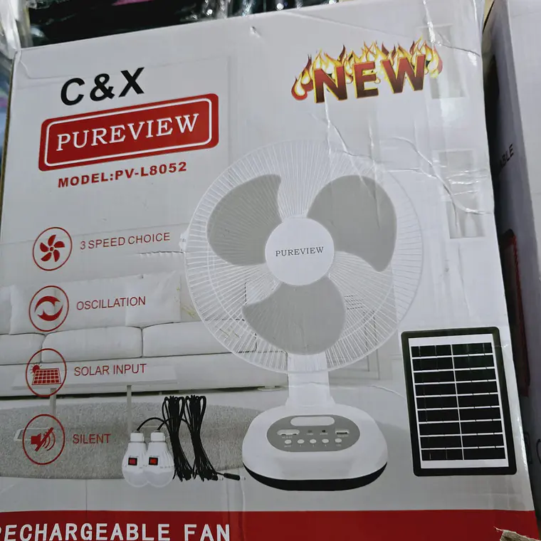 VENTILADOR SOLAR PORTATIL MOD# PV-L806 8