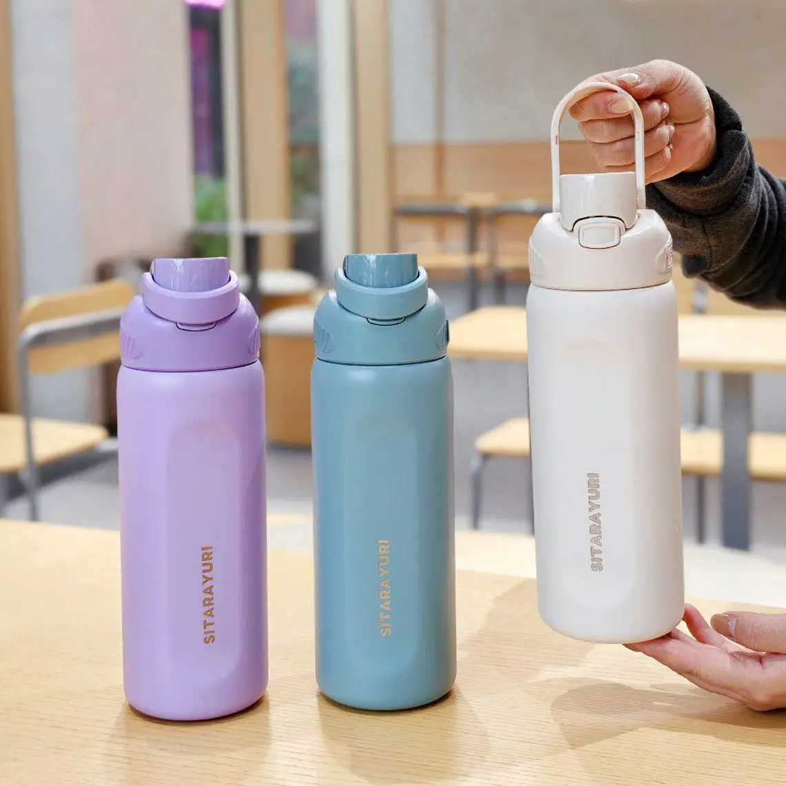 TERMO COLORES LISOS SITARAYIRI DE 580ML MOD# ZF-073 9
