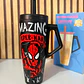 TERMO CON AGARRADERA SPIDERMAN DE 1100ML MOD# SN-004 - Miniatura 4