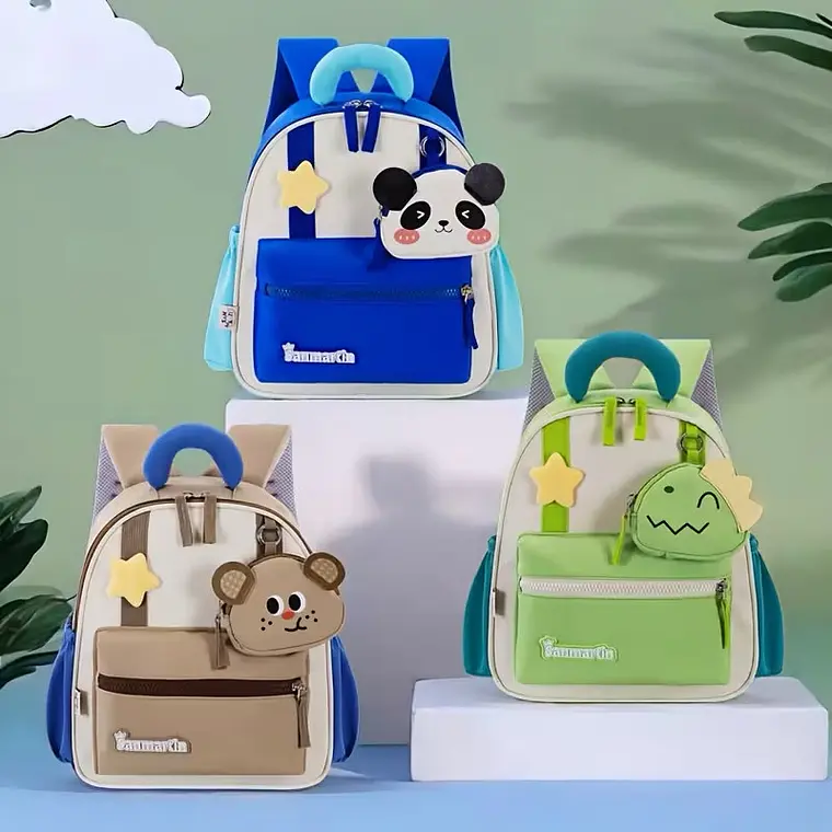 MOCHILITA PARA PREESCOLAR CON MONEDERITO VARIOS DISEÑOS NIÑA O NIÑO MOD# TX-99204🧮 1