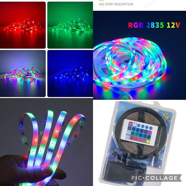 5MTS TIRA LUZ LED STRIP RGB CON CONTROL 2