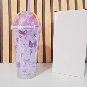 VASO/HIDROGEL DE 500ML CON LUZ LED  MOD# SN-006