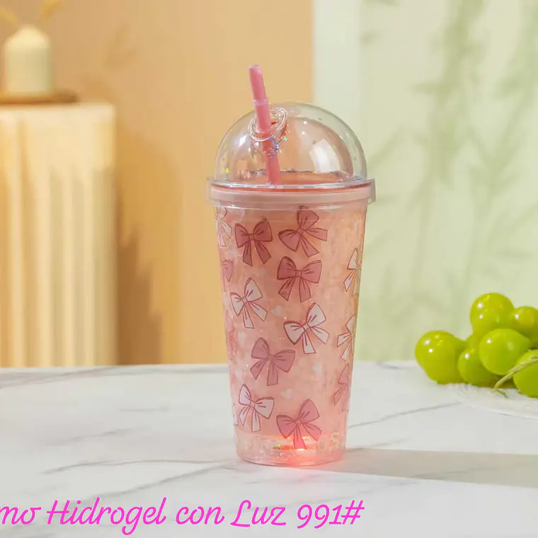 VASO/HIDROGEL DE 500ML CON LUZ LED  MOD# SN-006 5