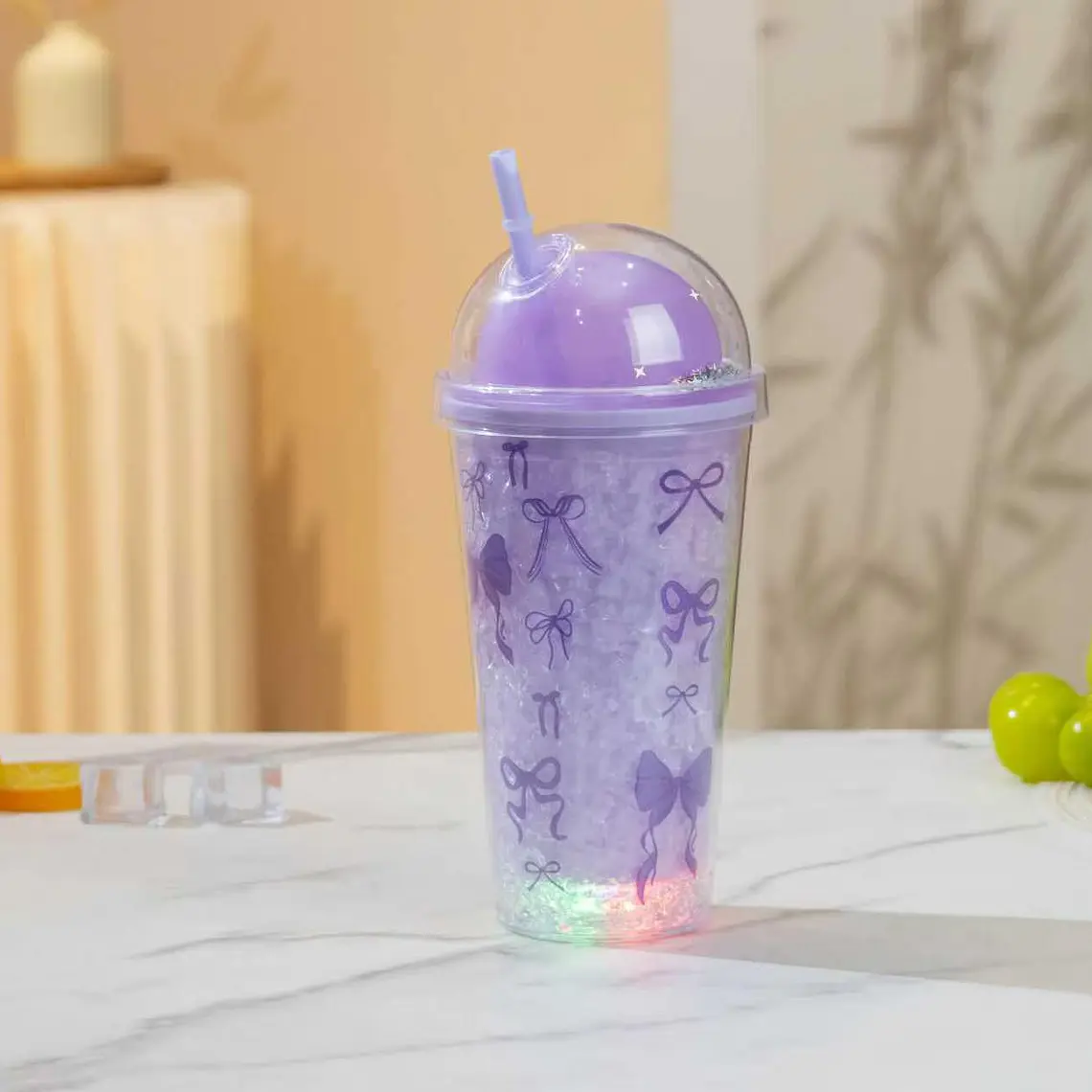 VASO/HIDROGEL DE 500ML CON LUZ LED  MOD# SN-006 10