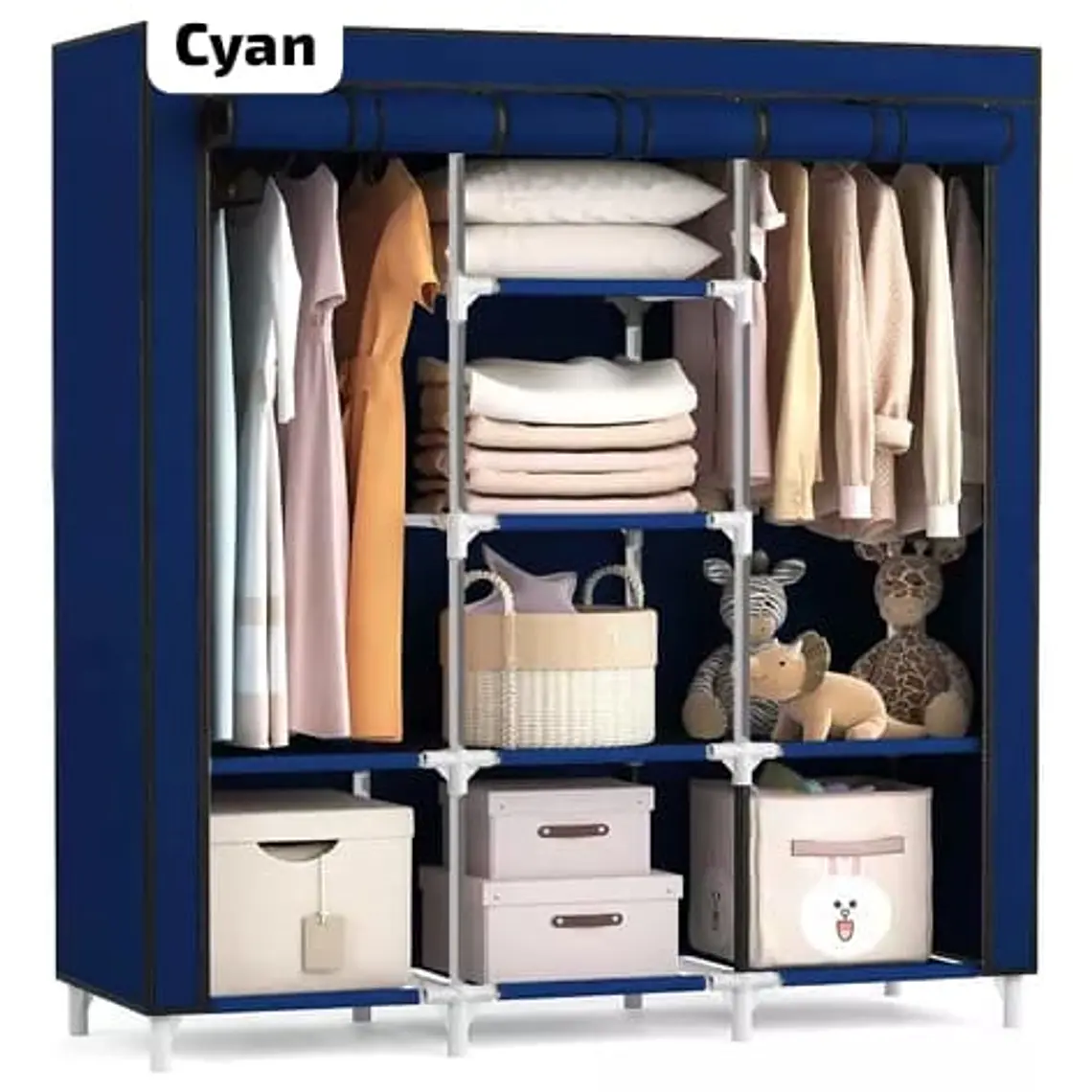 ORGANIZADOR ARMABLE PARA ROPA  PORTÁTIL MODELO#CLT 6