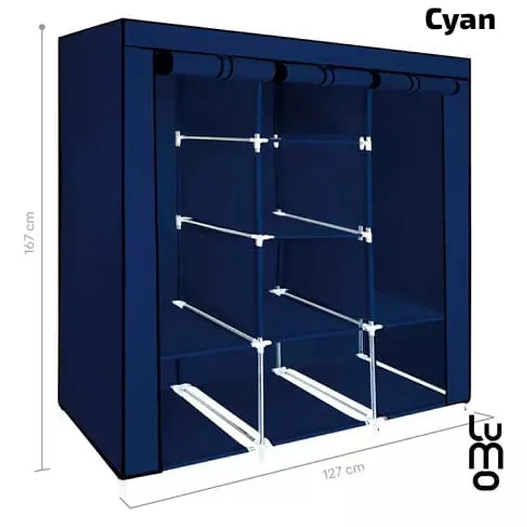 ORGANIZADOR ARMABLE PARA ROPA  PORTÁTIL MODELO#CLT 7