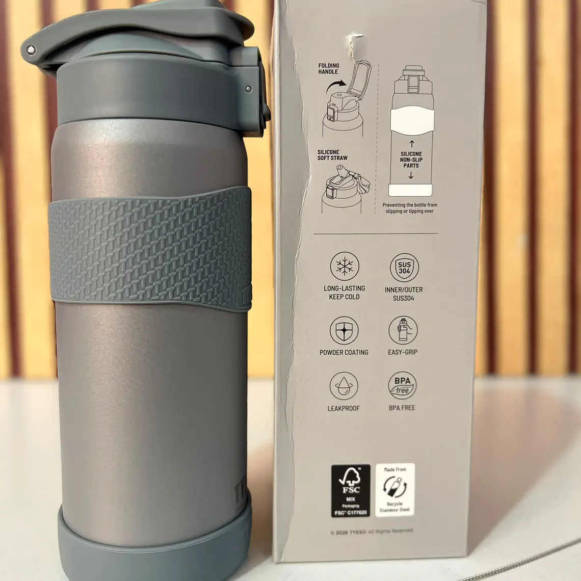 TERMO RÉPLICA TYESO DE 750ML MOD# TS-01-01032-206, 02, Y 03 7