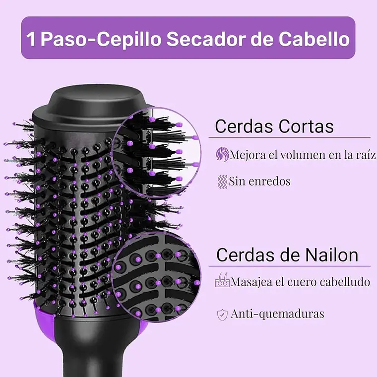 CEPILLO SECADOR PARA EL CABELLO MOD# SEPE 8