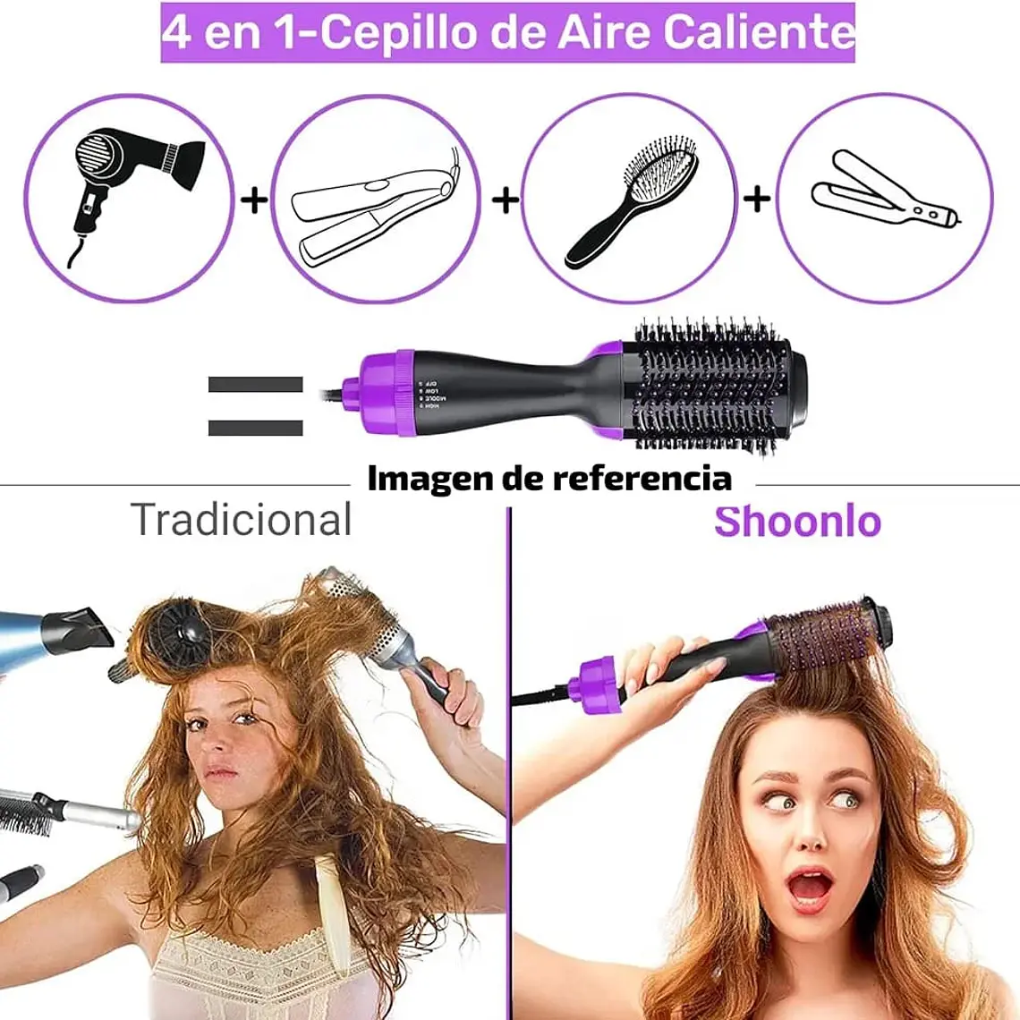 CEPILLO SECADOR PARA EL CABELLO MOD# SEPE 9